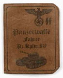 WWII GERMAN THIRD REICH AUSWEIS PANZERWAFFE ID