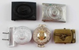 WWII GERMAN THIRD REICH LOT OF 5 BELT BUCKLES