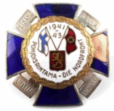 WWII GERMAN THIRD REICH FINNISH NORTHFRONT BADGE