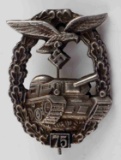 GERMAN WWII LUFTWAFFE TANK ASSUALT BADGE