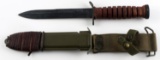 WWII AMERICAN M3 FIGHTING KNIFE WITH M8 SHEATH