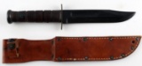 WWII US NAVY KABAR FIGHTING KNIFE WITH SHEATH