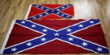 LOT OF 2 MODERN 13 STAR CONFEDERATE FLAGS