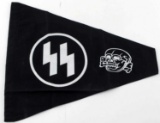 WWI GERMAN THIRD REICH WAFFEN SS TOTENKOPF BANNER