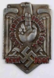 GERMAN WWII THIRD REICH SAAR RALLY PLAQUE