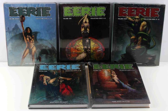 EERIE COMIC BOOKS HARDCOVER NEW SEALED LOT OF 5