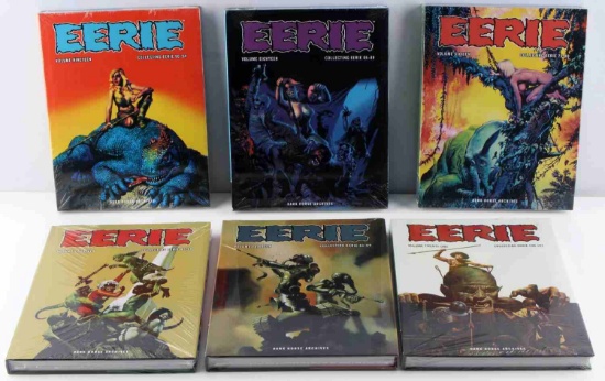 EERIE HARDCOVER COMIC BOOKS NEW SEALED LOT OF 6