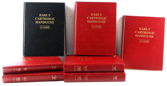 7 EARLY CARTRIDGE HANDGUN JOHN LAIDACKER BOOK LOT