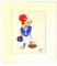 WOODY WOODPECKER FOOTBALL ANIMATION CEL W COA