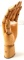 ANTIQUE ARTISTS HAND MANNEQUIN IN WOOD SCULPTURE