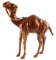 HAND CRAFTED LEATHER CLAD DROMEDARY CAMEL FIGURE