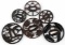 LOT OF 6 IRON JAPANESE SAMURAI SWORD TSUBA