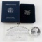 1 OUNCE AMERICAN EAGLE SILVER PROOF COIN W BOX