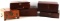LOT OF 5 VINTAGE WOODEN CIGAR BOXES DIFF SIZES