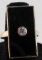 14KT BLACK ONYX RING WITH .25 TCW ROUND DIAMOND