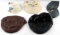 LOT OF 5 PRO GOLFER SIGNED LEATHER SPORTS HATS