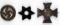 EXCAVATED WWII THIRD REICH BADGES & STAR OF DAVID