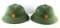2 VIETNAM WAR VIET CONG GREEN PITH HELMET LOT