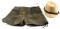 WWII GERMAN THIRD REICH COFFEE CAN DAK VISOR