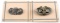 LOT OF 2 US STERLING INSIGNIA STILL ON CARDS