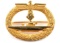 WWII GERMAN MINT U BOAT BADGE W ISSUE TISSUE WRAP