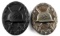 WWII GERMAN THIRD REICH LOT OF 2 WOUND BADGE
