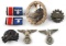 WWII GERMAN THIRD REICH TOTENKOPF BADGES & PINS