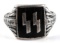 GERMAN WWII THIRD REICH WAFFEN SS SILVER RING