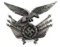 WWII GERMAN LUFTWAFFE GORGET CENTER EAGLE