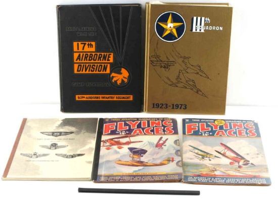 WWII US MILITARY ARMED FORCES AIRBORNE BOOK LOT