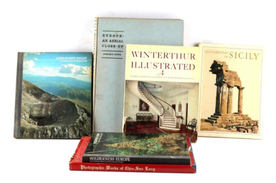 LOT OF 5 LANDSCAPE & TRAVEL & FURNITURE BOOKS