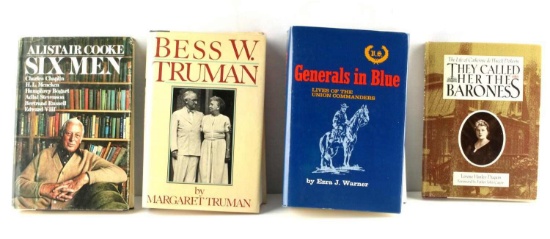 LOT OF 4 20TH CENTURY BIOGRAPHY BOOKS