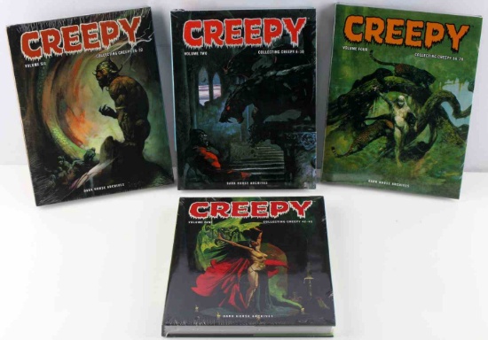 CREEPY HARDCOVER COMIC BOOK NEW ARCHIVE LOT OF 4