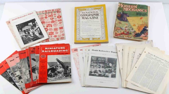 LOT OF MODEL RAILROAD DIGEST & MECHANIC MAGAZINES
