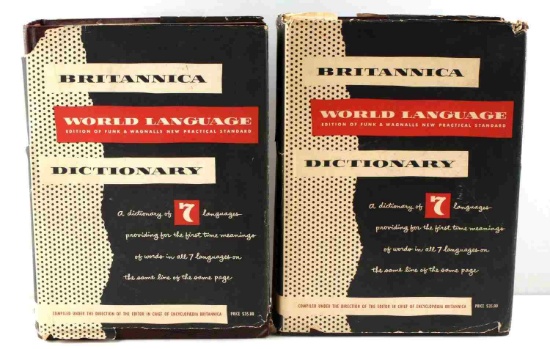 BRITANNICA DICTIONARY WORLD LANGUAGE VOL 1 & 2