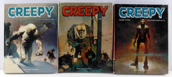 CREEPY HARDCOVER COMIC BOOKS NEW ARCHIVE LOT OF 3
