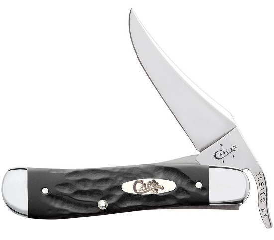 CASE KNIFE ROUGH BLACK SYNTHETIC JIG RUSSLOCK