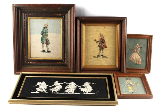 VINTAGE CROSS STITCH WITH COLONIAL & GRECIAN MOTIF