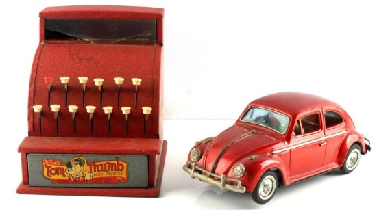 TOM THUMB CASH REIGISTER & VOLKSWAGEN BUG