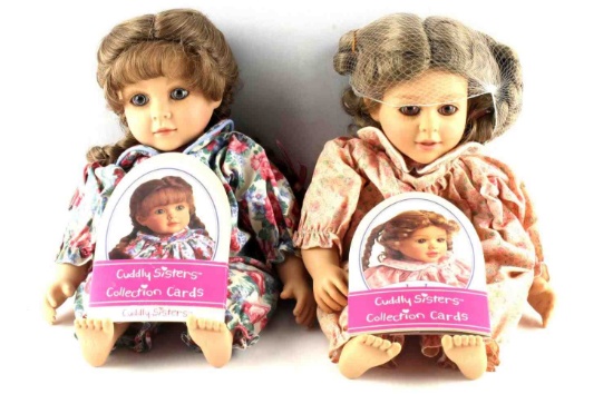 MY TWINN CUDDLY SISTER DOLLS COLLECTION CARDS NIB