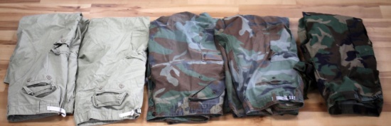 MILITARY CAMO WOODLAND & RIP STOP 1980S TROUSERS