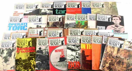 LOT OF 32 HISTORY OF THE SECOND WORLD WAR ISSUES