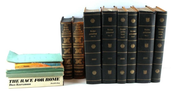 GERMAN HISTORY AND EUROPEAN WAR TIME BOOK LOT
