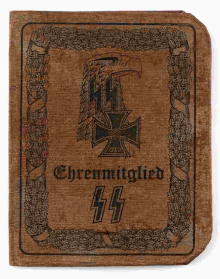 WWII GERMAN SS HONORARY AUSWEIS ID BOOK