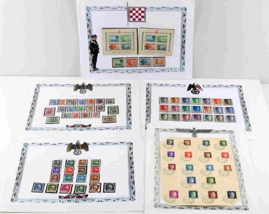 WWII GERMAN THIRD REICH COLLECTION POSTAL STAMPS
