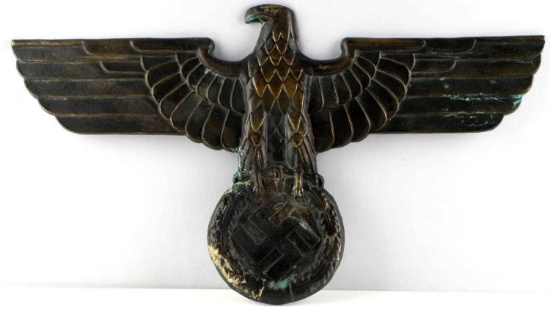 WWII THIRD REICH GERMAN BRONZE RAILROAD EAGLE