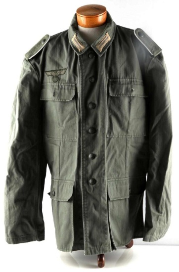 WWII THIRD REICH GERMAN SUMMER TWILL TUNIC
