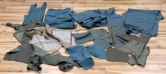 WWII GERMAN POLICE COAT FABRIC FROM RURAL UNIFORM
