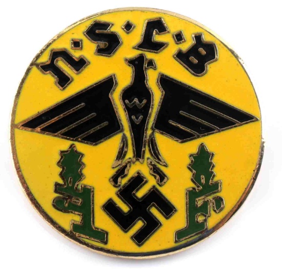 WWII THIRD REICH GERMAN NSLB TEACHERS LEAGUE PIN