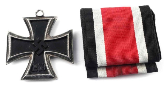 WWII THIRD REICH GERMAN IRON CROSS MEDAL & RIBBON